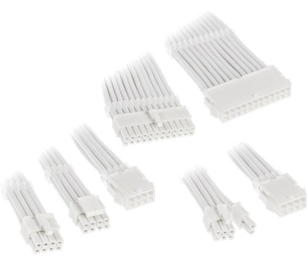 Kolink Zestaw przewodów w oplocie — Biały COREADEPT-EK-WHT - 1089285 - zdjęcie 2